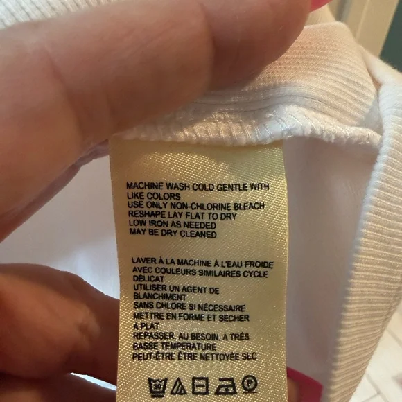 Anthropologie Ivory Scoop Neck Top with Lace Balloon Sleeves - Picture 4 of 5